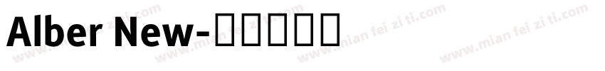 Alber New字体转换
